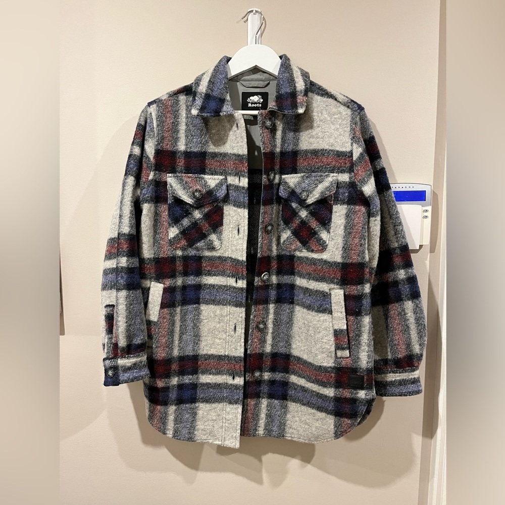 Roots Wool Shacket - Size Small